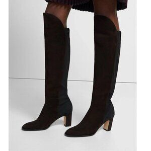 Theory Knee-High Boot in Ebony Suede New in Box Size 39 / 8.5